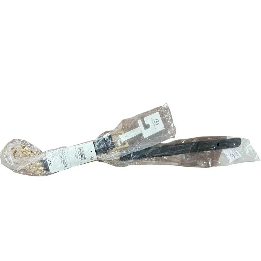 Giani Bernini Metal Link Belt, Black, Small - Picture 5 of 6